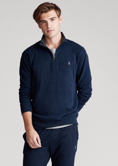 Polo Ralph Lauren Jersey Half-Zip Pullover Herre Danmark (QATWD8046)